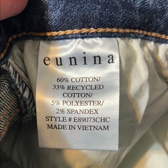 Eunina High Rise Button-Up Dark Blue Jeans - Picture 10 of 11